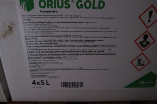 4 stk. dunke med svampemiddel ORIUS GOLD 5L