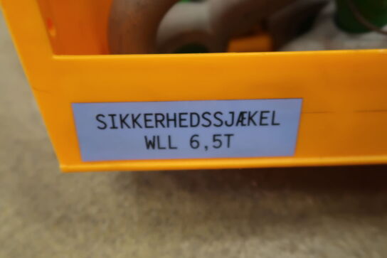 Sikkerhedssjækel 6.5T 10 stk.