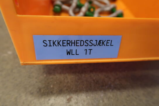 Sikkerhedssjækel 1T 18 stk.