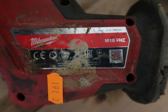 Akkuværktøj MILWAUKEE 18V ONESX / FHZ / FPD2 inkl. batteri