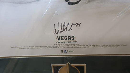 Signeret billede WILLIAM KARLSSON 71 Vegas Golden Knights