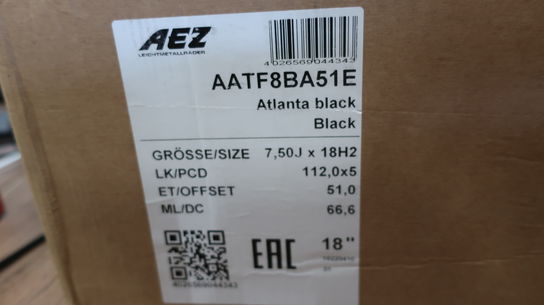 18" fælg AEZ AATF8BA51E 7,50J x 18H2