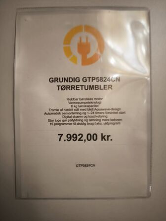 Tørretumbler GRUNDIG GTP5824CN