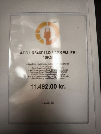 Vaskemaskine AEG LR846P16Q