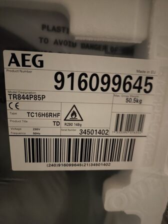 Tørretumbler AEG TR844P85P