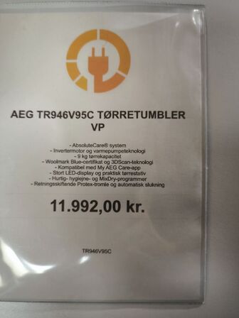 AEG tørretumbler TR946V95C