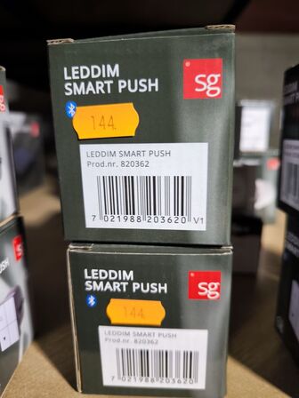 2 stk. lysdæmper LEDDIM SMART PUSH