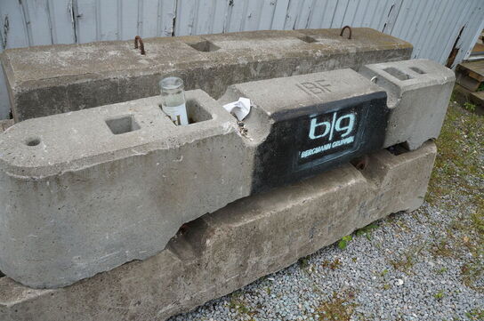 5 stk. betonklodser