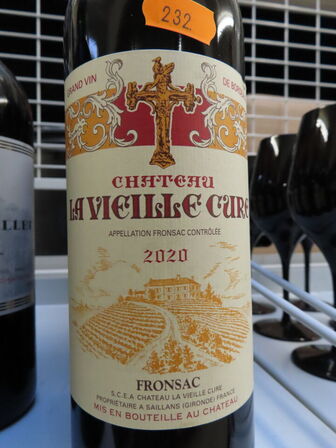 5 fl. rødvin, CHATEAU LA VIEILLE CURE Fronsac 2020