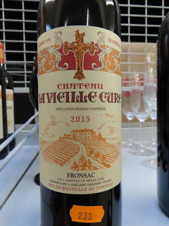 1 fl. rødvin, CHATEAU LA VIEILLE CURE Fronsac 2015