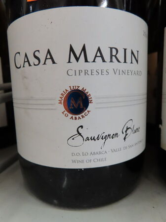 4 fl. hvidvin, CASA MARIN Sauvignon Gris 2018