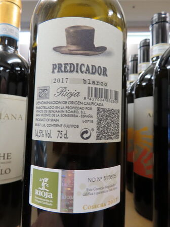 6 fl. hvidvin, BODEGA CONTADOR Predicador Blanco 2017