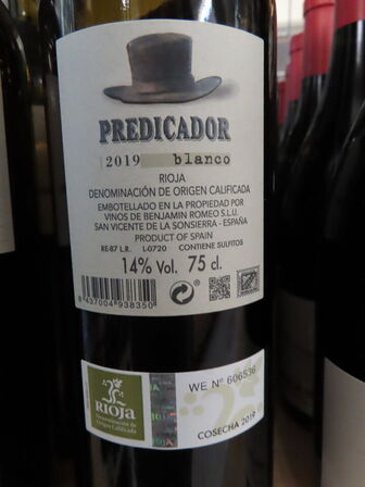 6 fl. hvidvin, BODEGA CONTADOR Predicador Blanco 2019