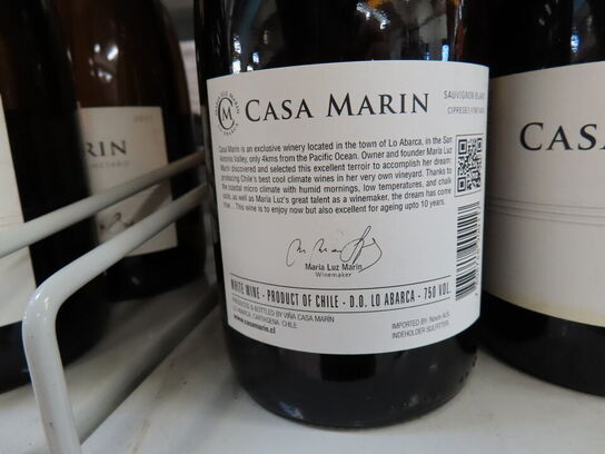 4 fl. hvidvin, CASA MARIN Sauvignon Gris 2018