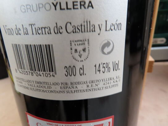 1 fl. rødvin, YLLERA Tempranillo 2009 DOBBELT MAGNUM (3L)