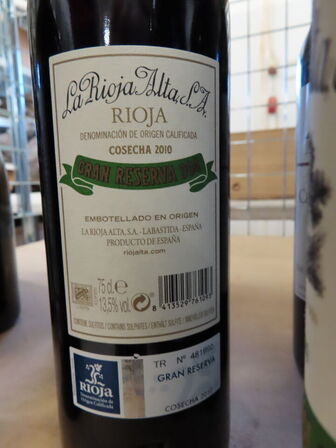 2 fl. rødvin, LA RIOJA ALTA SA Gran reserva 904 2009+2010