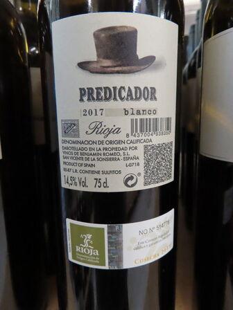 5 fl. hvidvin, BODEGA CONTADOR Predicador Blanco 2017