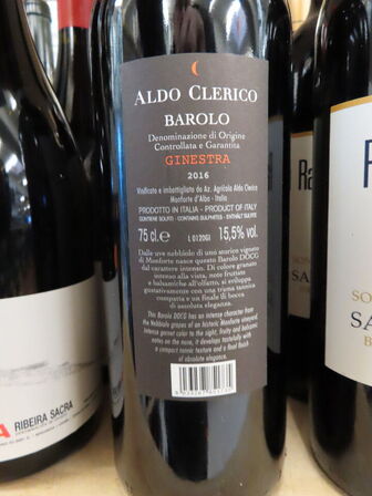 4 fl. rødvin, ALDO CLERICO Barolo Ginestra 2016