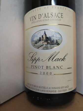 3 fl. hvidvin, SIPP MACK Alsace Pinot Blanc 2000