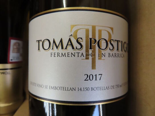 6 fl. hvidvin, TOMÁS POSTIGO Fermentado En Barrica 2017