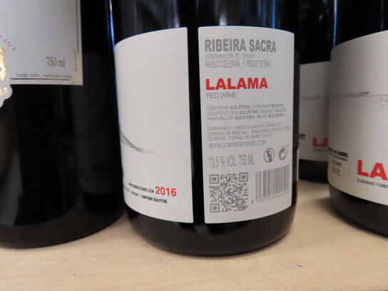 4 fl. rødvin, DOMINIO DO BIBEI Lalama Ribeira Sacra 2016