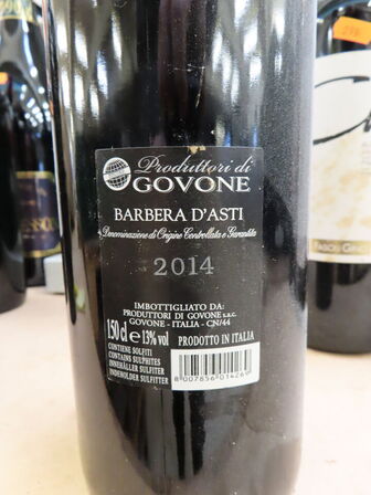 1 fl. rødvin, PRODUTTORI DI GOVONE Barbera d'asti 2014 MAGNUM (1,5L)