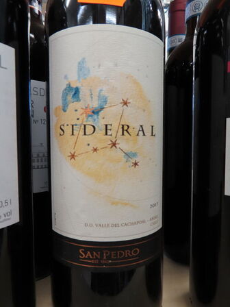 2 fl. rødvin, SAN PEDRO Sideral blend 2017