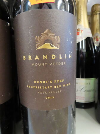 6 fl. rødvin, BRANDLIN Mount Veeder Henry´s Keep 2012