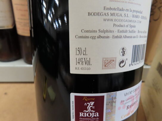 1.fl. rødvin, MUGA Rioja Reserva 2014 MAGNUM (1,5L)