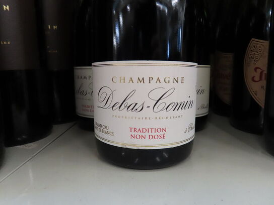 7 fl. champagne, DEBAS-COMIN Tradition Non Dose