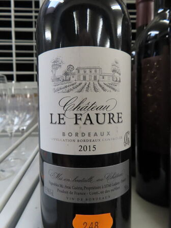 4 fl. rødvin, CHATEAU LE FAURE Bordeaux 2015