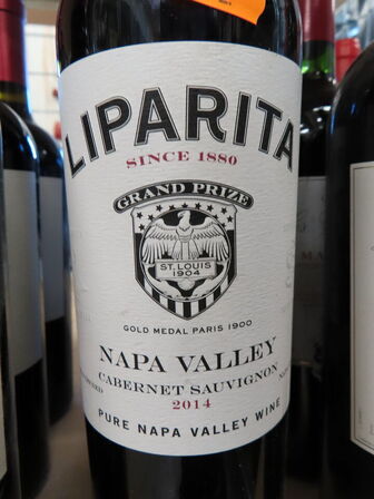 3 fl. rødvin, LIPARITA Napa Valley Cabernet Sauvignon 2014