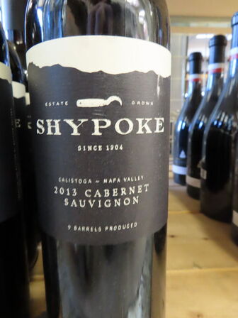 6 fl. rødvin, SHYPOKE Cabernet Sauvignon 2013