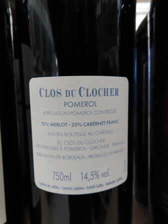 5 fl. CLOS DU CLOCHER Pomerol 2018