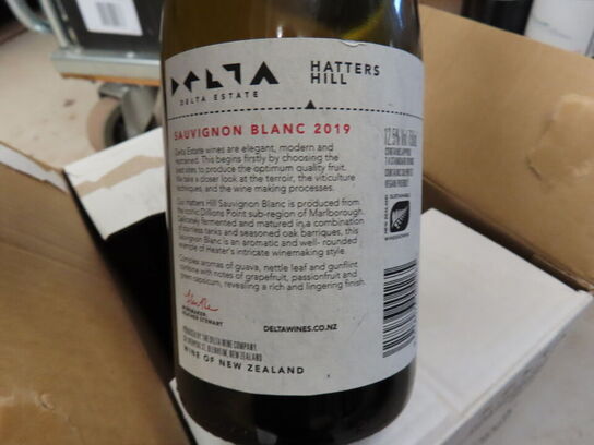 6 fl. hvidvin, DELTA Hatters Hill Sauvignon Blanc 2019