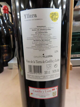 1 fl. rødvin, YLLERA Tempranillo 2009 DOBBELT MAGNUM (3L)