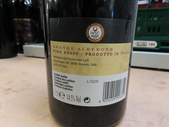 1 fl. rødvin, GRANDE ALBERONE Rosso 2013 MAGNUM (1,5L)