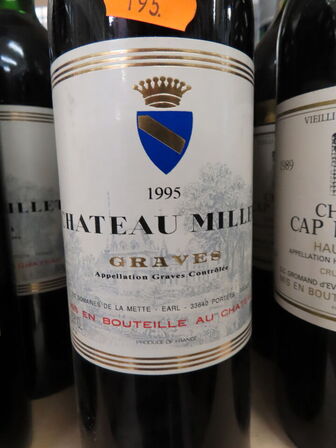 5 fl. rødvin, CHATEAU MILLET Graves 1995