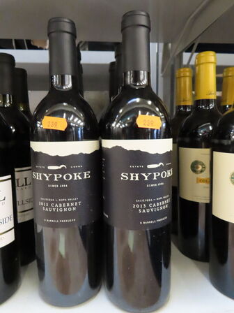 6 fl. rødvin, SHYPOKE Cabernet Sauvignon 2013