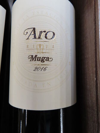 3 fl. rødvin, MUGA Aro rioja 2016