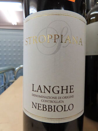 3 fl. rødvin, STROPPIANA Langhe Nebbolo 2015