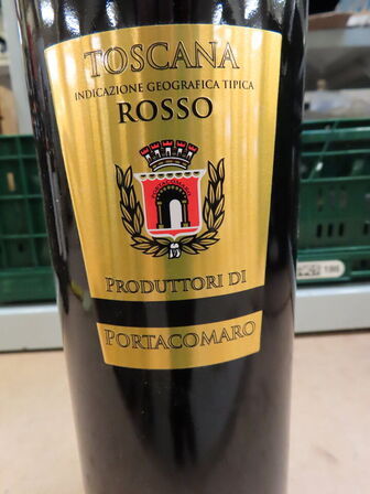 1 fl. rødvin, PORTACOMARO Toscana Rosso 2015 MAGNUM (1,5L)