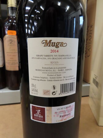 1.fl. rødvin, MUGA Rioja Reserva 2014 MAGNUM (1,5L)