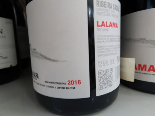 4 fl. rødvin, DOMINIO DO BIBEI Lalama Ribeira Sacra 2016