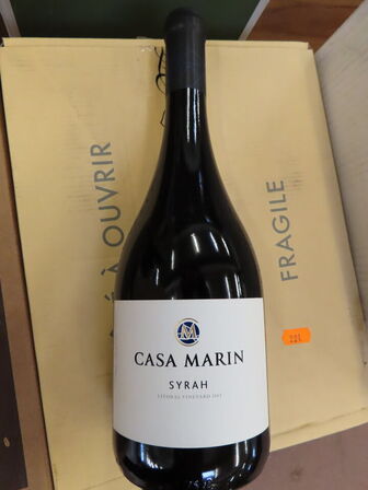 6 fl. rødvin, CASA MARIN Syrah 2013