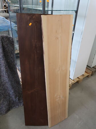 2 stk. Træbordplader 145 cm x 34 cm