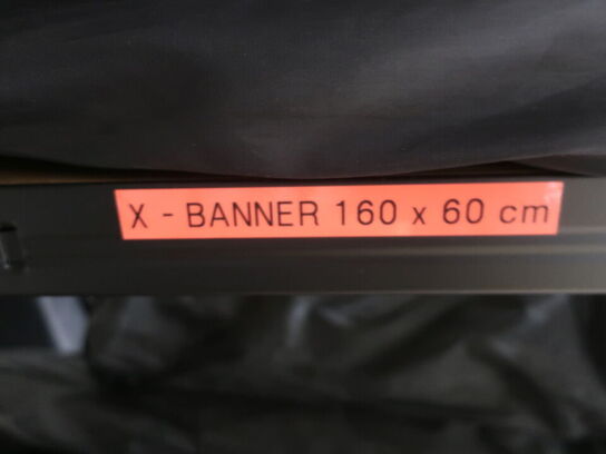 Parti X- Banner, roll-up m.v. (ubrugte -  se billeder)