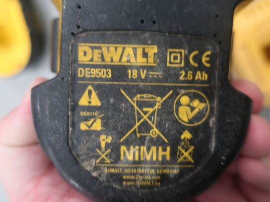 Værktøjspakke akku DEWALT 18V (se billeder)