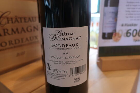 3 fl. Rødvin CHÂTEAU DARMAGNAC Bordeaux 2022