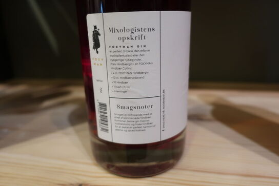 1 fl. Gin FOXYMAN Hindbær